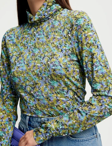 Bluza Gestuz, verde, S