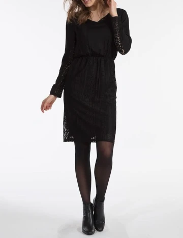 Rochie scurta Bon a Parte, negru, XL