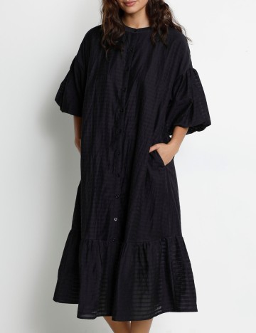 Rochie medie Culture, negru, S/M