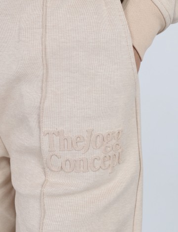 Pantaloni TheJoggConcept, crem, S