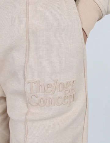 Pantaloni TheJoggConcept, crem, S