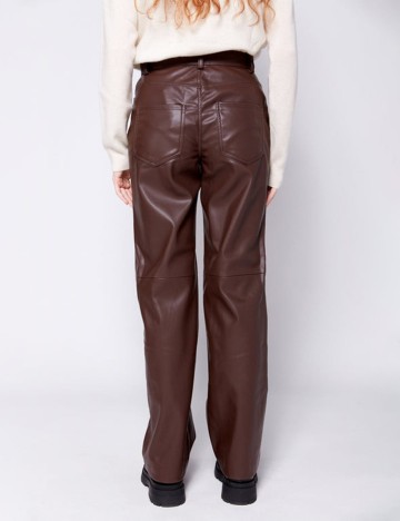 Pantaloni Ichi, maro, 38