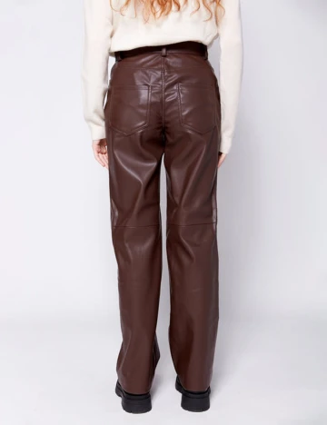 Pantaloni Ichi, maro, 38