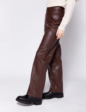 Pantaloni Ichi, maro, 38