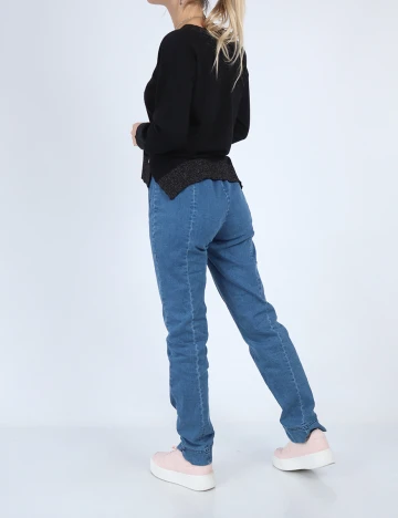 Pantaloni b.young, albastru, S