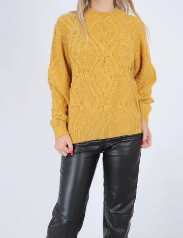 Pulover b.young, galben, S