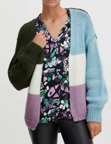 Cardigan Ichi, mix culori, S Mix culori