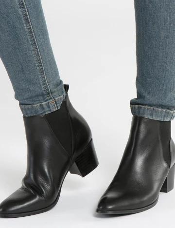 Botine Cream, negru, 38