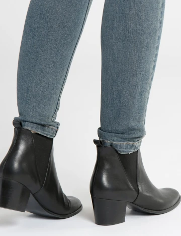 Botine Cream, negru, 38