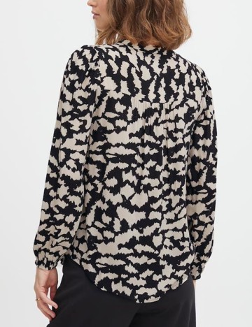 Camasa Fransa, crem/negru, XS
