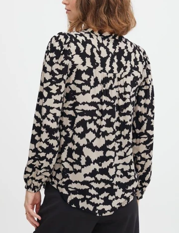 Camasa Fransa, crem/negru, XS