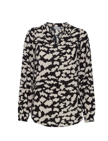 Camasa Fransa, crem/negru, XS