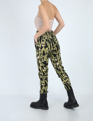 Pantaloni Ichi, verde, S