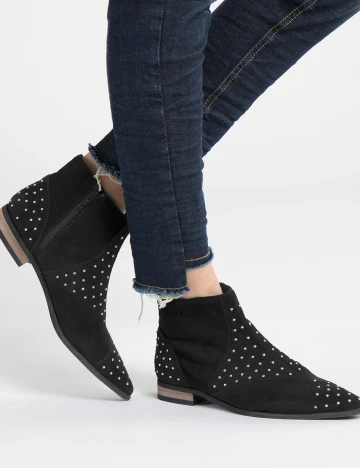 Botine Ichi, negru, 38