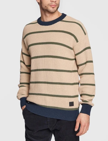 Pulover !Solid, crem, M