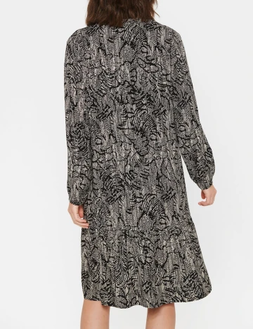 Rochie scurta Saint Tropez, crem/negru, S