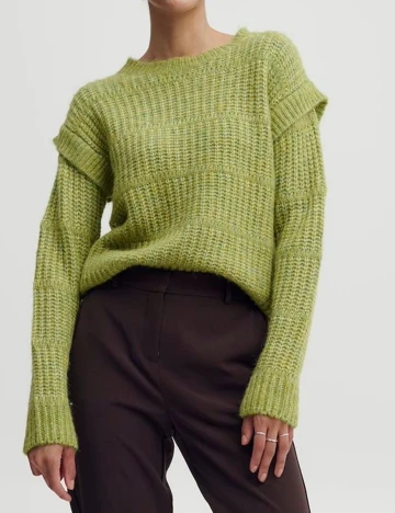 Pulover b.young, verde, XL