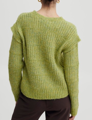 Pulover b.young, verde, XL