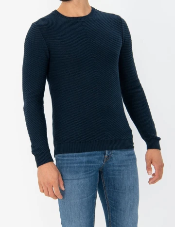 Bluza !Solid, bleumarin, XXL