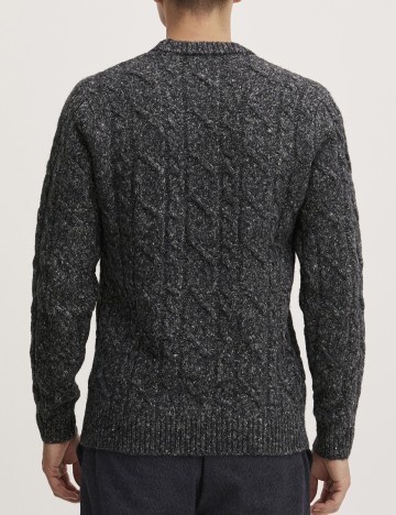 Pulover Casual Friday, gri inchis, XL