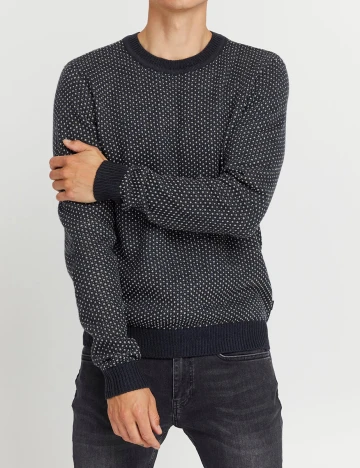 Pulover Casual Friday, bleumarin inchis, L Alb