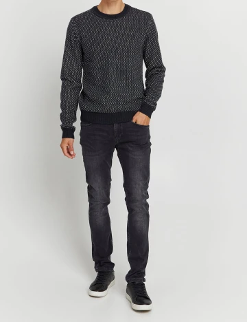 Pulover Casual Friday, bleumarin inchis, L Alb