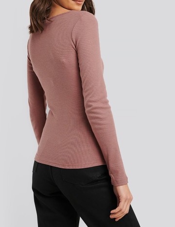 Bluza NA-KD, roz pudra inchis, XXS