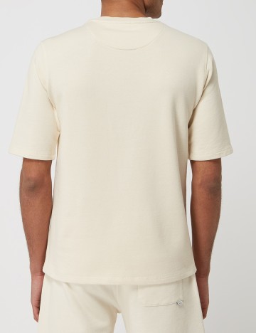 Tricou Casual Friday, crem, M