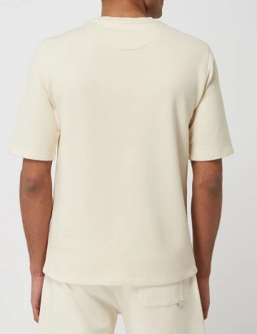 Tricou Casual Friday, crem, M