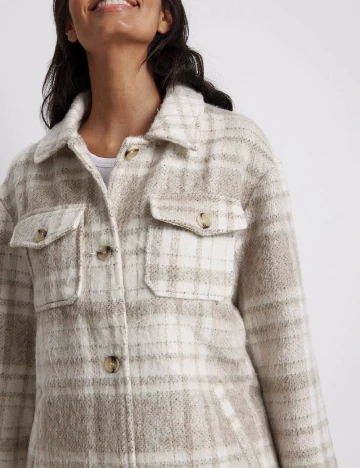 Jacheta Oversize NA-KD, bej Crem