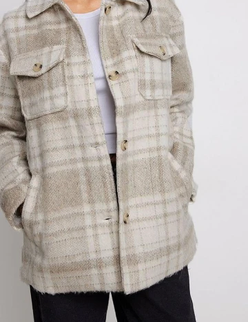 Jacheta Oversize NA-KD, bej Crem