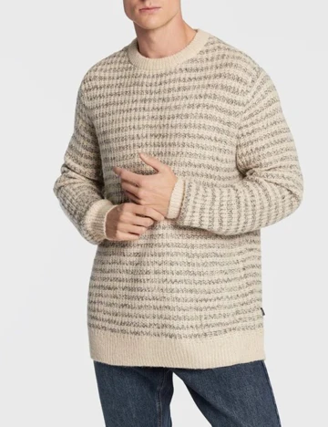 Pulover Casual Friday, crem, XL