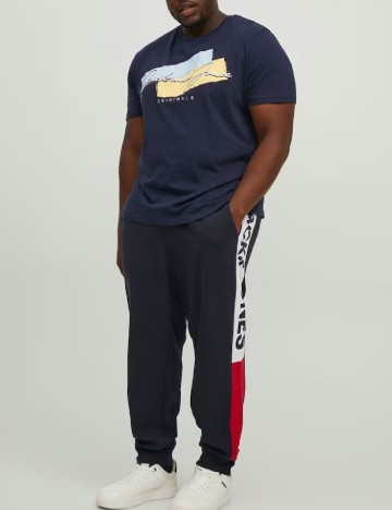 Pantaloni Jack&Jones Plus Size Men, bleumarin