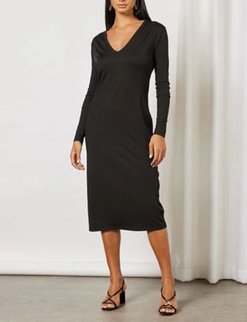 Rochie medie NA-KD, negru, M Negru