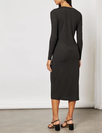 Rochie medie NA-KD, negru, M Negru