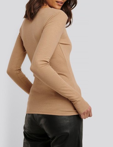 Bluza NA-KD, maro deschis, S