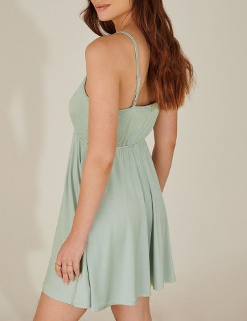 Rochie scurta NA-KD, verde, M