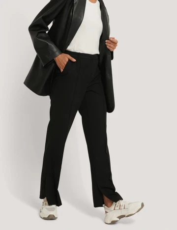 Pantaloni NA-KD, negru, 36