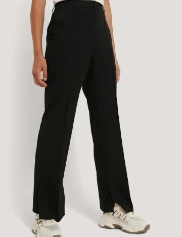 Pantaloni NA-KD, negru, 36