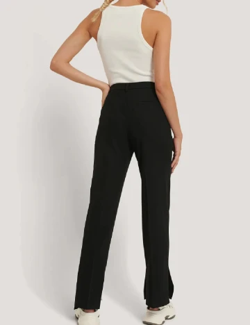 Pantaloni NA-KD, negru, 36
