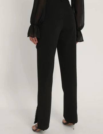 Pantaloni NA-KD, negru, 36