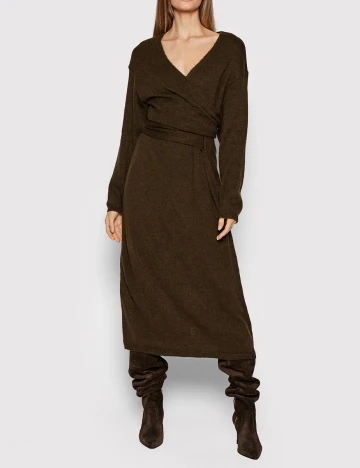 Rochie medie NA-KD, maro, 40