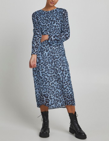 Rochie medie Ichi, albastru, 36
