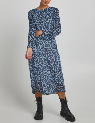 Rochie medie Ichi, albastru, 36
