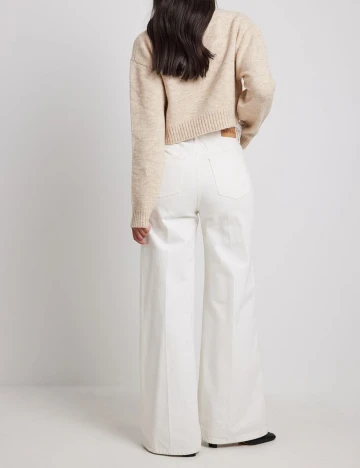Cardigan NA-KD, crem, XS Crem