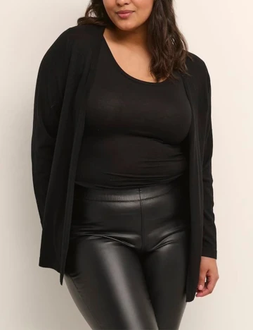 Cardigan Kaffe Curve, negru, L-50/52