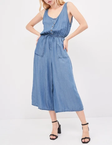 Salopeta Pull&Bear, albastru denim, M