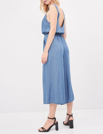 Salopeta Pull&Bear, albastru denim, M