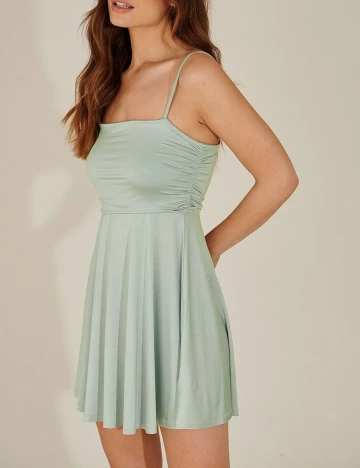 Rochie scurta NA-KD, verde, L Verde