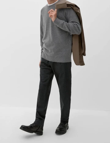 Pantaloni s.Oliver, gri inchis